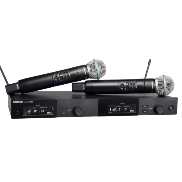 Shure SLXD24D/B58-H55 Micrófonos mano doble Inalámbrico
