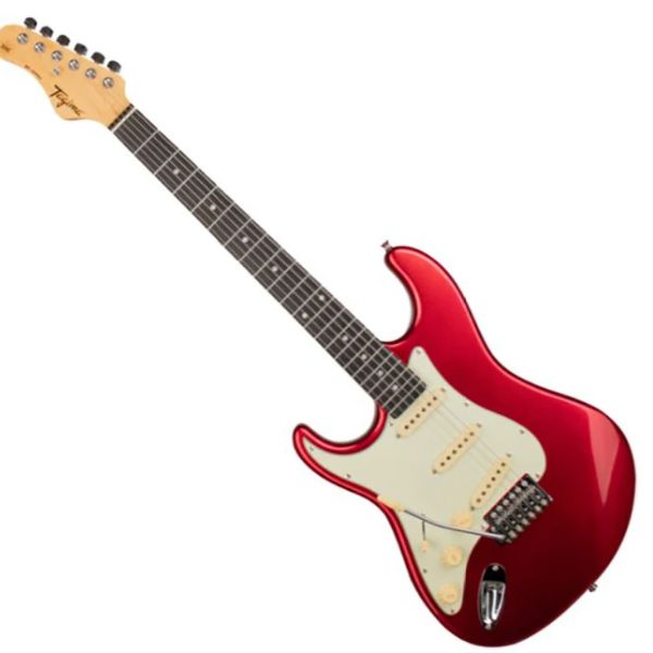 Guitarra Tagima TG-500 LH CA D/MG electrica zurda Rojo