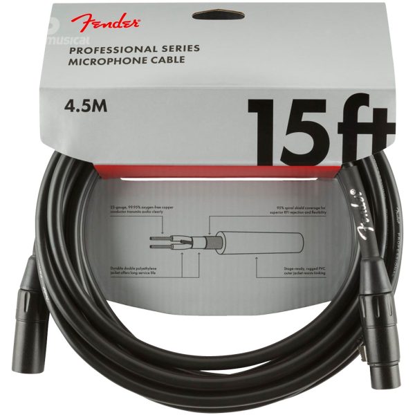 Fender 990820018 Cable Micrófono 4.5Mts