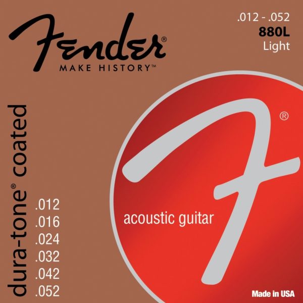 Fender 880L Encordado Guitarra Acustica 12-52
