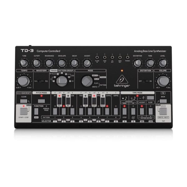 Behringer TD-3-BK Secuenciador Sinte Analogo Oscilador Negro