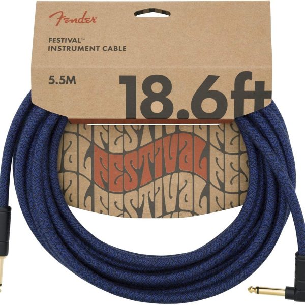 Fender FESTIVAL Cable Instrumento Cañamo 5.5M
