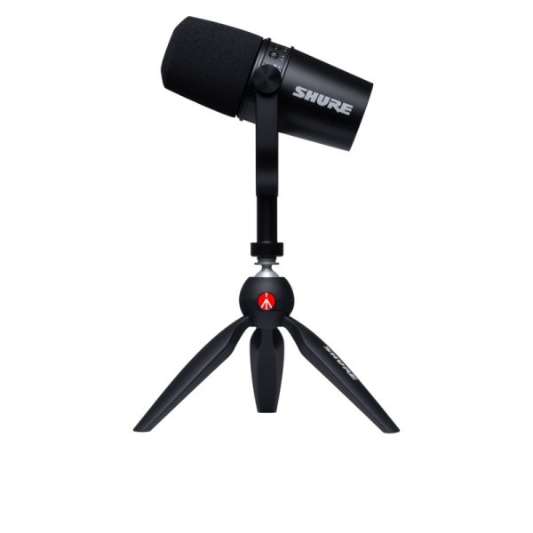 Micrófono Shure MV7-K-BNDL Audifonos base