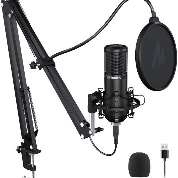 Maono AU-PM420 Microfono Usb Brazo Antipop Cable Pop Filter
