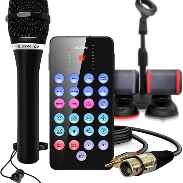 Icon LIVE POD PLUS Interfaz Audiofonos Soportes Estuche Interface