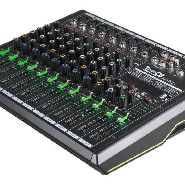 Pro Dj AD-8MA Consola Activa 8 Entradas 2 x 280W fx USB Bluetooth