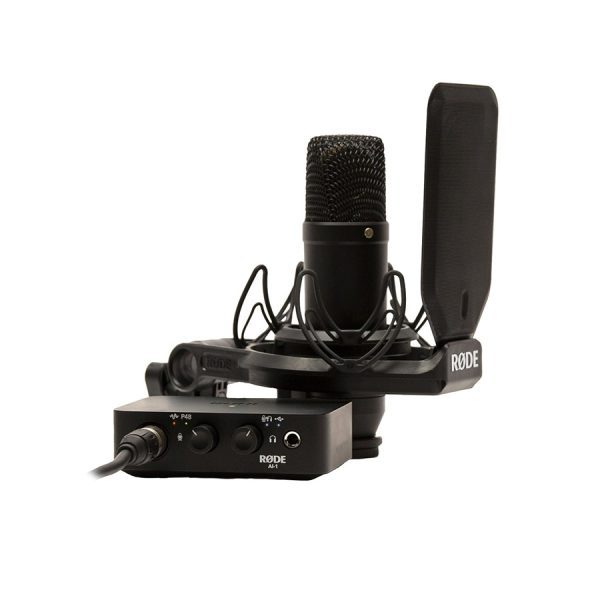 Interfaz Rode NT1 + Ai-1 Complete Studio Kit Micrófono Kit Interface