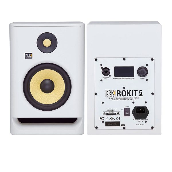 Krk ROKIT 5 G4 Monitor Activo 3-Vias 55w RP5G4WN Blanco 5Pg