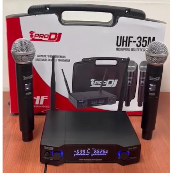 Micrófonos Pro dj UHF-35M de mano par