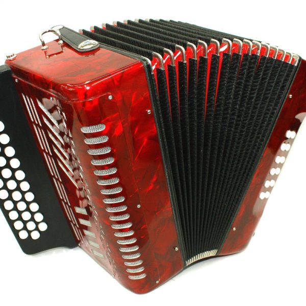 Acordeon J. Meister BM3012 Vallenato Rojo GCF
