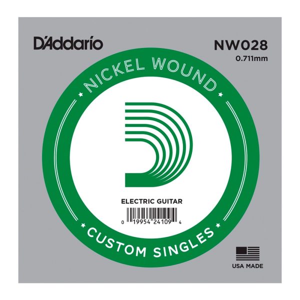 Cuerda D'Addario NW028 Guitarra electrica