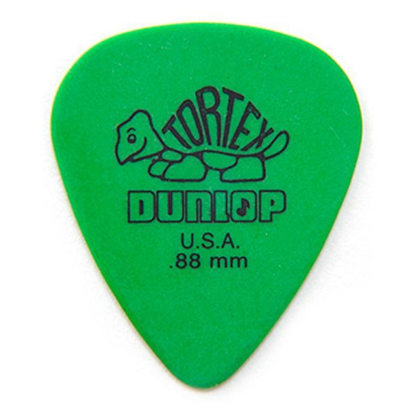 Pick Jim Dunlop 418R Guitarra Tortex Standard Verde .88mm