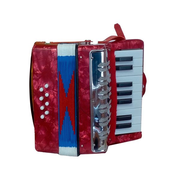 Acordeon Golden Cup UC104 Infantil Teclado Rojo