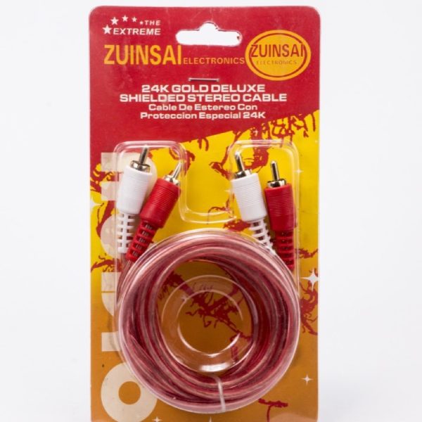 Cable Zuinsai GOLD200 2Rca 2Rca Rojo 2M