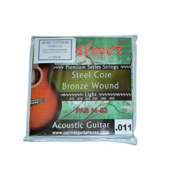 Encordado Palmer PAS1152 Guitarra Acustica