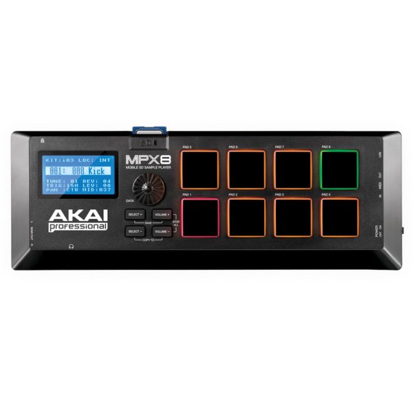 Controlador Akai MPX8 Midi 8Pg