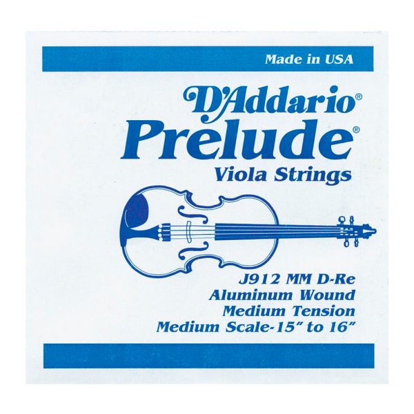 D'Addario J912 Cuerda Viola prelude 2a