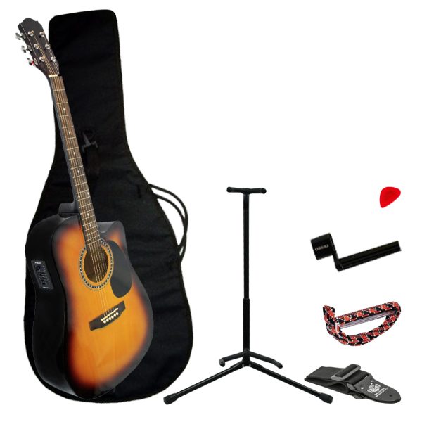 Guitarra Palmer PD21S Electroacustica Accesorios Sunburst