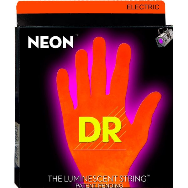 Dr NRE11 Encordado Guitarra electrica Neon Rojo