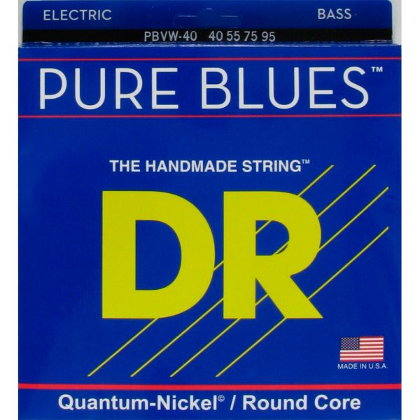 Encordado Dr PBVW40 Bajo electrico pure blues 4c