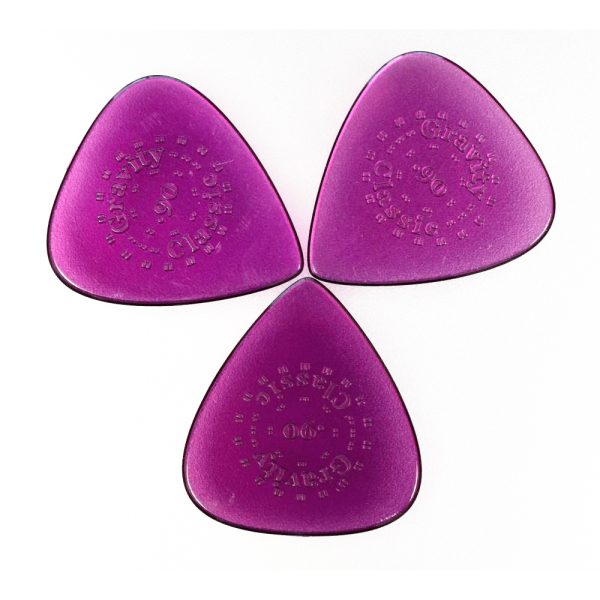 Gravity GTCL60 Picks Classic Baseard 60Mm Purple 3Pack