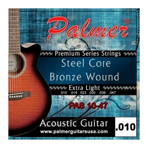 Encordado Palmer PAS1047 Guitarra Acustica