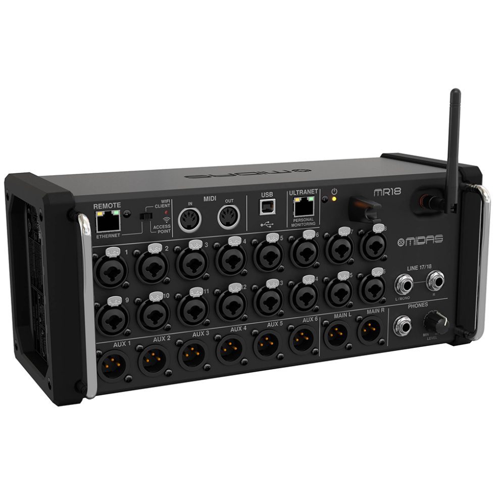 Midas Rack Console Consola Midas MR18 16 Canales Rack – Music Box tiendas musicales