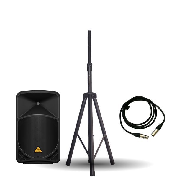 Combo cabina Behringer B115MP3 Activa +base y cable 10m