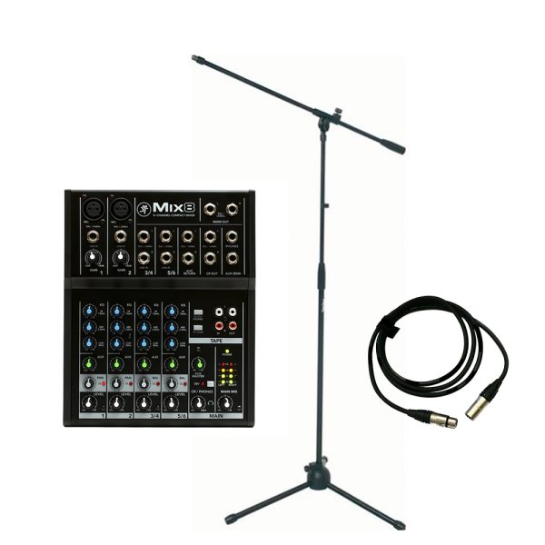 Combo consola Mackie Mix8 audio + base y cable Proel