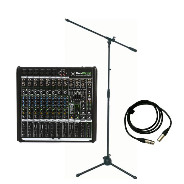 Combo consola Mackie ProFX12v2 audio +6 bases y 6 cables