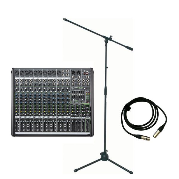 Combo consola Mackie ProFX16v2 audio +10 bases y 10 cables