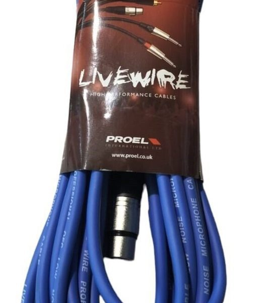 Proel BROAD350LU10BL Cable Livewire XLR Azul 10M