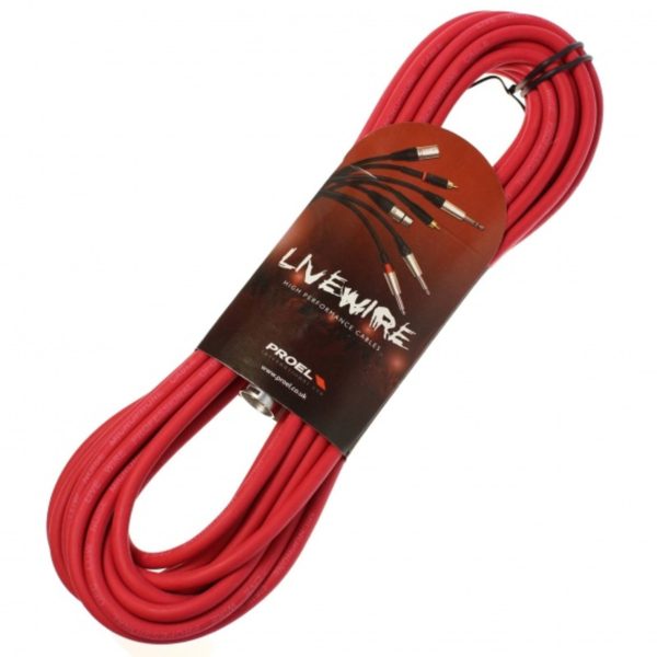 Proel BROAD350LU10RD Cable Livewire XLR Rojo 10M