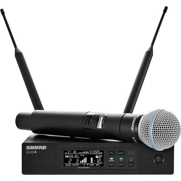 Shure QLXD24/B58 Micrófono De mano Beta 58 Inalámbrico