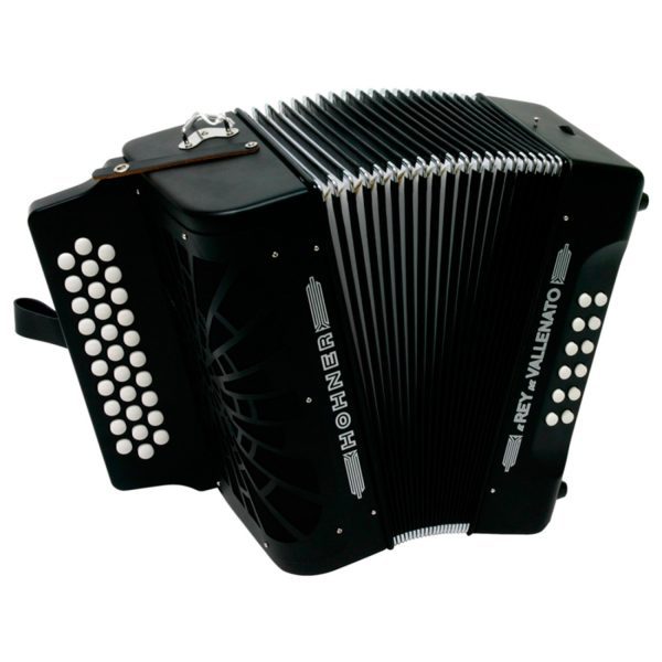 Acordeon Hohner A4924 Rey Vallenato Negro GCF