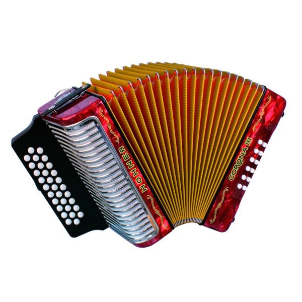 Acordeon Hohner A5763S Corona Iii Rojo BESAS