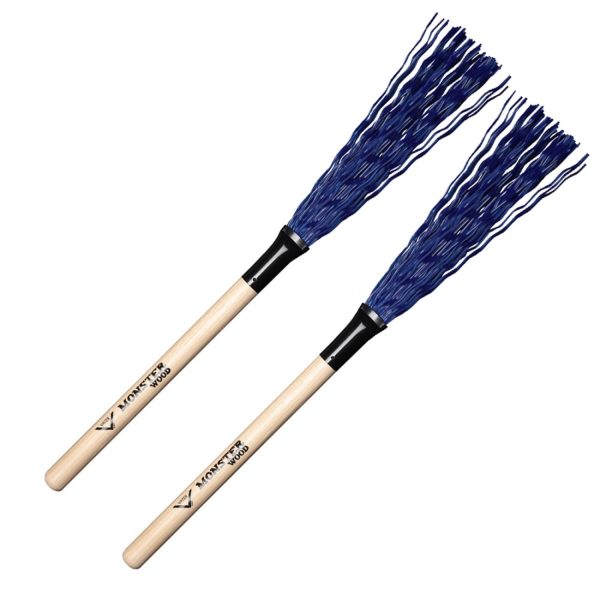 Escobillas Vater VBMW Monster Wood Puntas Plastico Azul