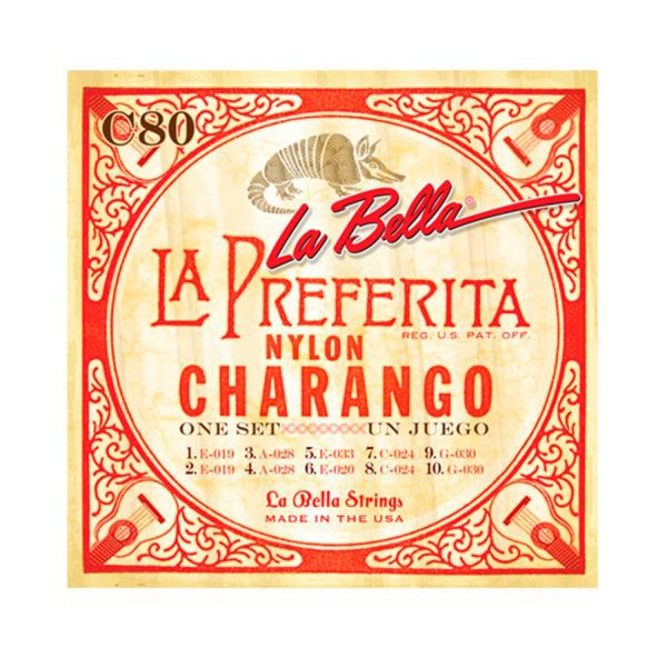 Encordado La Bella C80 Charango Nylon