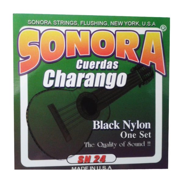 Encordado Sonora SN24 Charango Negro Nylon
