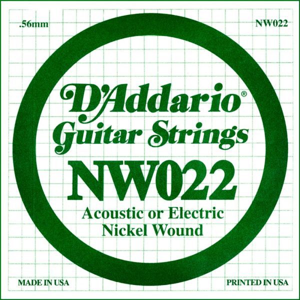 Cuerda D'Addario NW022 Guitarra electrica
