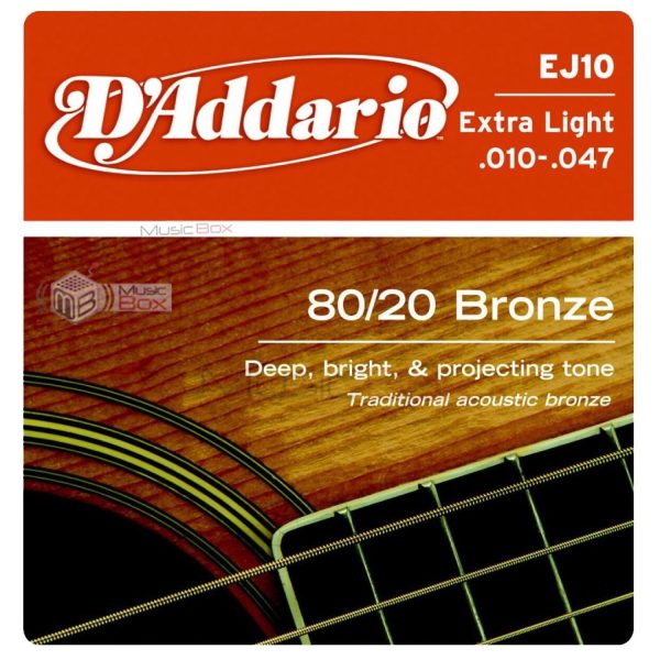 Encordado D'Addario EJ13 Guitarra Electroacustica   Nov-52