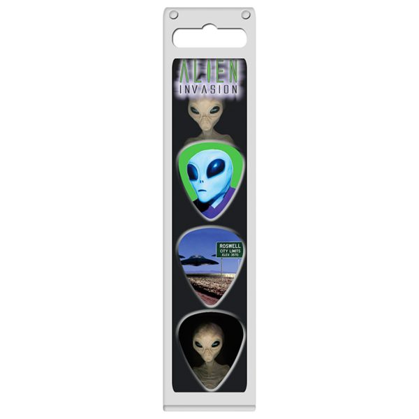 Picks Hot Picks 1AIV3P01 Guitarra Set 3 und Alien
