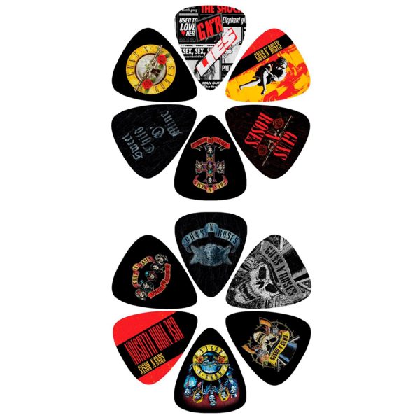Picks Perris LP12GR1 Guitarra set 12 und Guns N Roses