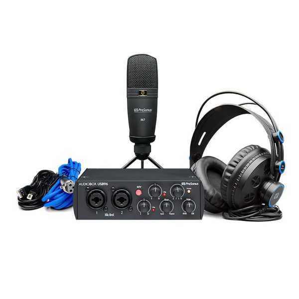 Set Presonus AUDIOBOX 96 STUDIO BK Interfaz Micrófono audif