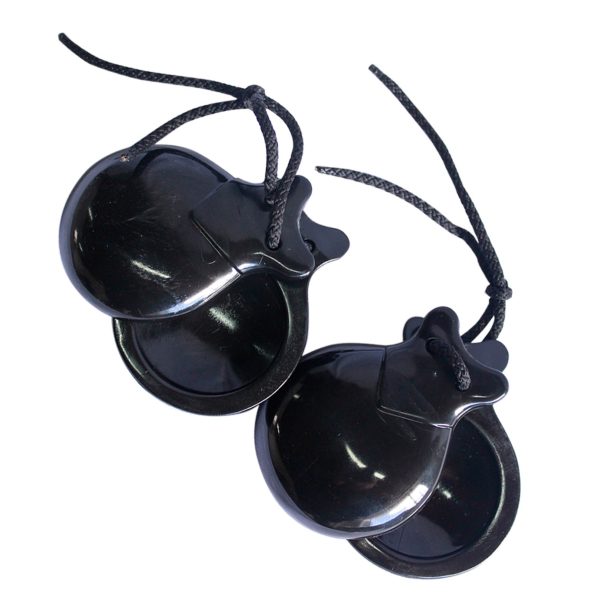 Castañuelas Cpk CAPCP Plasticas Pequenas Negro