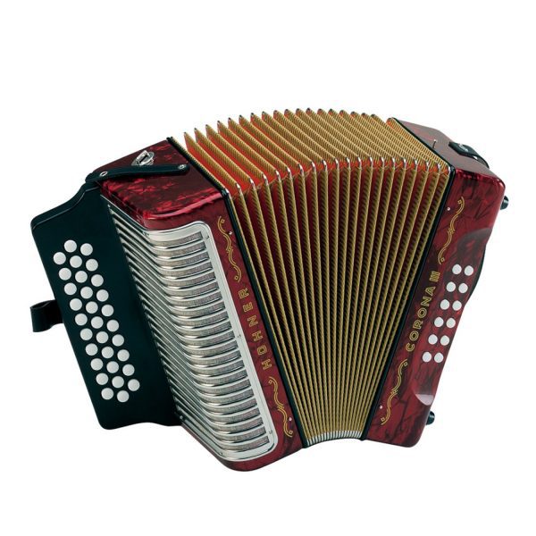 Acordeon Hohner A5723S Corona Iii Rojo GCF