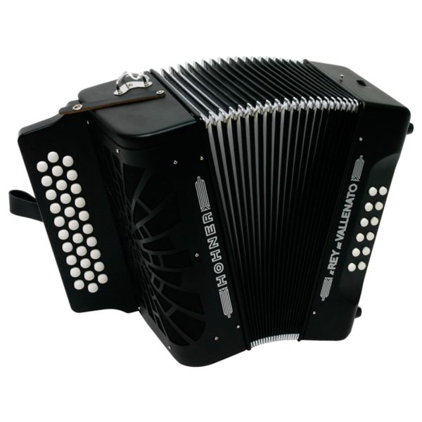 Hohner A4962 Acordeon Rey Vallenato Negro BB/EB/AB