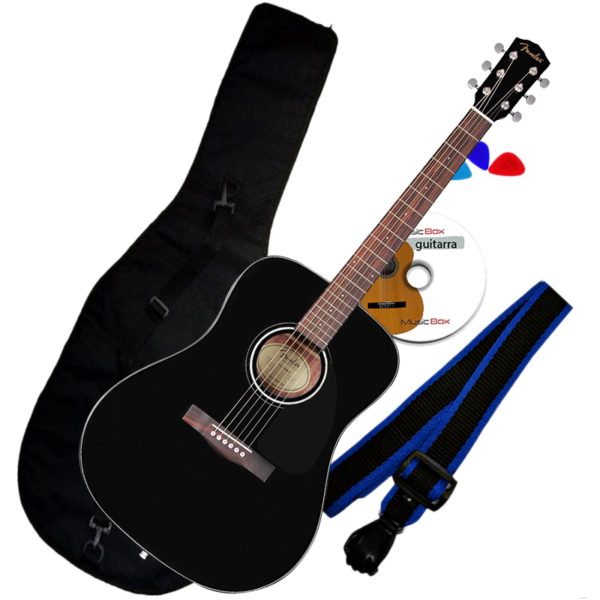 Guitarra Fender CD60 Acustica Estuche Negro
