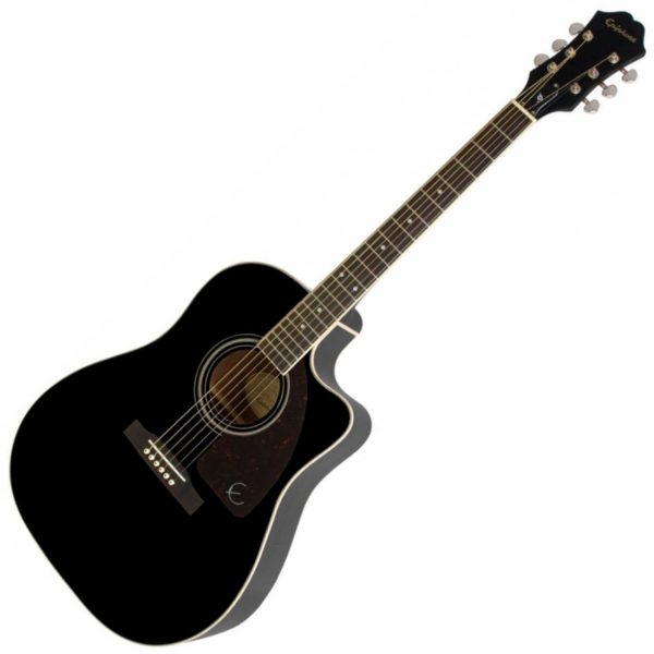 Guitarra Epiphone AJ220SCE Electroacustica Folk Negro
