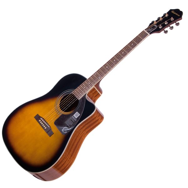 Guitarra Epiphone AJ220SCE Electroacustica Folk Sunburst